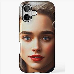 Blue eye Emilia Clarke Beautiful Actress iPhone Tough Case