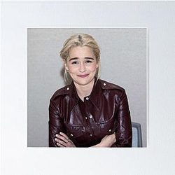 Emilia Clarke oil paint poster