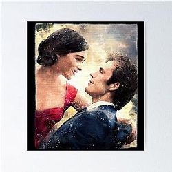 For Men's Emilia Clarke Me Before You Movie Fan Art Romantic Couple Poster