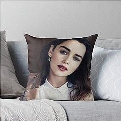 Emilia Clarke Throw Pillow