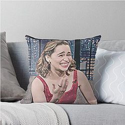 Emilia Clarke Throw Pillow
