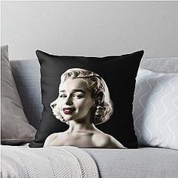 Emilia Clarke Marilyn Monroe Throw Pillow