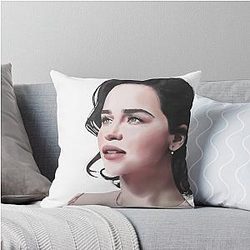 Emilia Clarke Throw Pillow