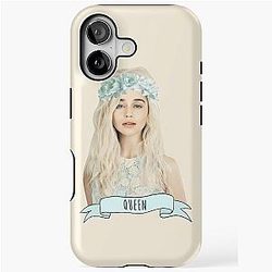 Emilia Clarke Wearing a Flower Crown iPhone Case