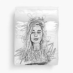 Emilia Clarke Abstract Sketch Art