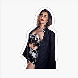 Emilia Clarke Coat Sticker
