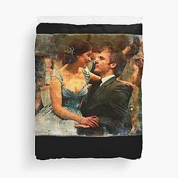 Gift For Men Emilia Clarke Me Before You Sam Claflin Movie Fan Art Romantic Couple Duvet Cover