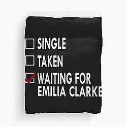 Waiting for Emilia Clarke Duvet Cover