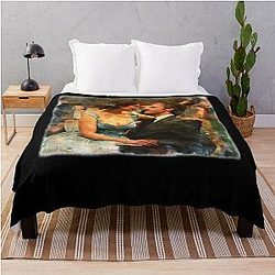 Gift For Men Emilia Clarke Me Before You Movie Fan Art Romantic Couple Throw Blanket