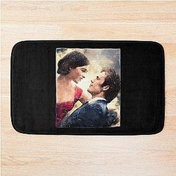 For Men Emilia Clark Sam Claflin Movie Fan Art Romantic Couple Bath Mat