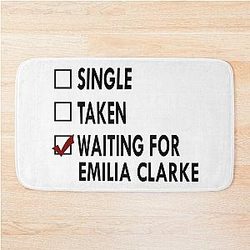 Waiting for Emilia Clarke Bath Mat