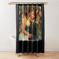 Gifts for Men Emilia Clarke Sam Claflin Movie Romantic Couple Shower Curtain