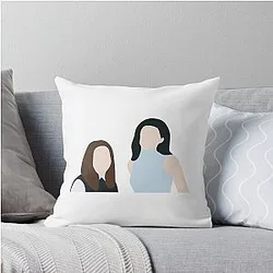 Lorelai and Rory Gilmore Throw Pillow