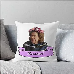 Emily Gilmore Flower Crown Sticker Throw Pillow