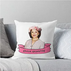 Emily Gilmore Flower Crown Throw Pillow