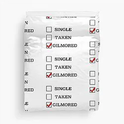 Single Taken Gilmore Duvet Cover
