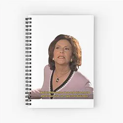Emily Gilmore buys a boa spiral notebook