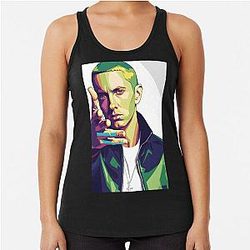 Eminem Pop Art Racerback Tank Top