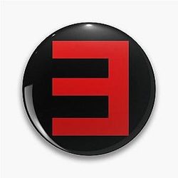 Eminem E logo Black Pin