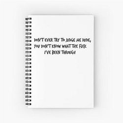 Eminem Quote Spiral Notebook