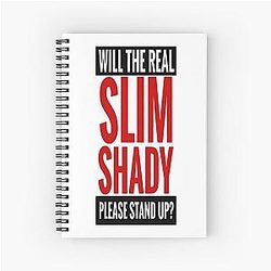 Eminem Slim Shady Hip Hop Notebook
