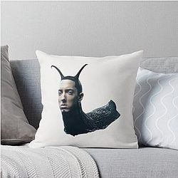 Eminem Snail Throw Pillow