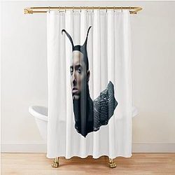 Eminem as a Snail Shower Curtain