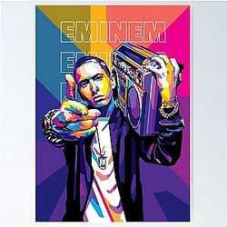 Eminem in WPAP Style Poster