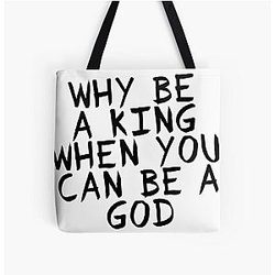 Why be a king when you can be god Eminem Rap God Tote Bag