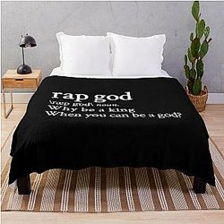 Rap God Eminem Throw Blanket