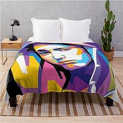 Eminem in WPAP Style Throw Blanket