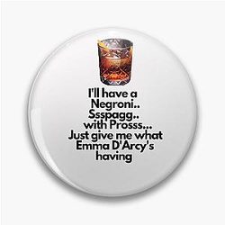 Negroni Spagliato Prosecco Spoof drink Pin