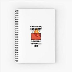 Emma D'Arcy - Negroni Sbagliato with Prosecco Spiral Notebook