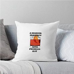 Emma D'Arcy Negroni Sbagliato with Prosecco Throw Pillow