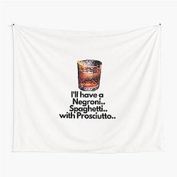 Negroni Spaghetti Prosciutto Emma D'Arcy Spoof Tapestry