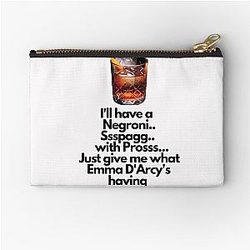 Negroni Spagliato Prosecco Emma D'Arcy Spoof drink Zipper Pouch
