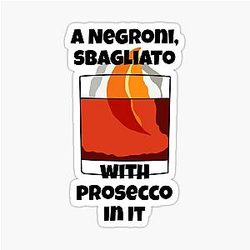 Emma D'Arcy - Negroni Sbagliato with Prosecco Sticker