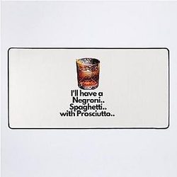 Negroni Spaghetti Prosciutto Emma D'Arcy Spoof Drink Desk Mat