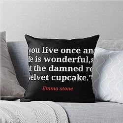 Emma Stone Throw Pillow