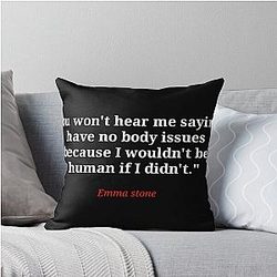 Emma Stone Throw Pillow