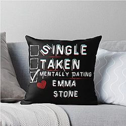 Mentally Dating Emma Stone Throw Pillow becomes 
Mentally Dating Emma Stone Pillow