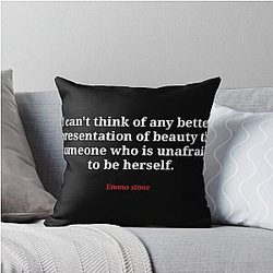 Emma Stone Throw Pillow