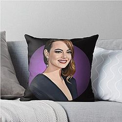 Emma Stone Throw Pillow