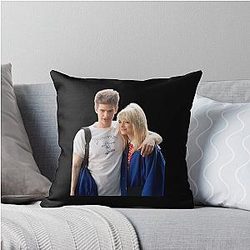 Andrew Garfield and Emma Stone Throw Pillow