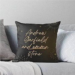 Andrew Garfield and Emma Stone Throw Pillow