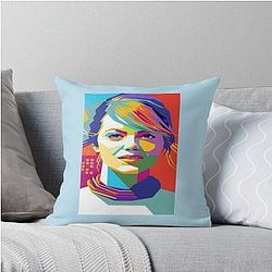 Andrew Garfield Emma Stone Throw Pillow