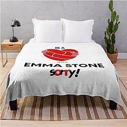 In a Relationship with Emma Stone Sorry Throw Blanket