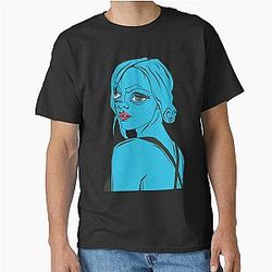 emma stone cubism portrait classic t-shirt