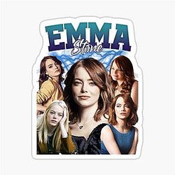 Emma Stone Retro Style Sticker