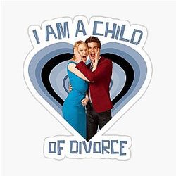 Andrew Garfield and Emma Stone I Am a Child of Divorce Sticker